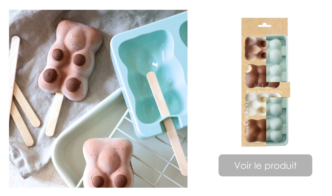 Recettes glaces esquimaux chocolat et vanille - ScrapCooking